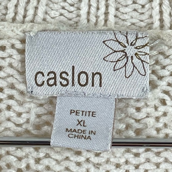 Caslon XL Petite Wool Angora Rabbit Knit V Neck Longline Sweater Boho Cozy - Picture 4 of 7